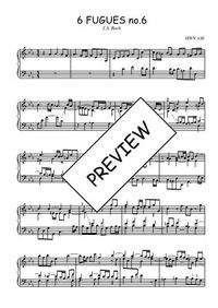 Six fugues N°6 - Georg Friedrich Händel